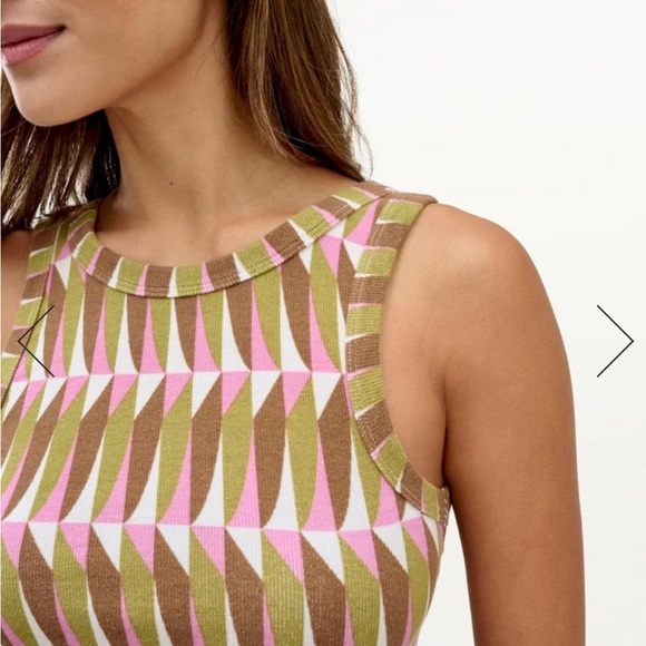 Mary Lawless Lee x Splendid Printed Scoop Back Rib Tank - Picture 2 of 5